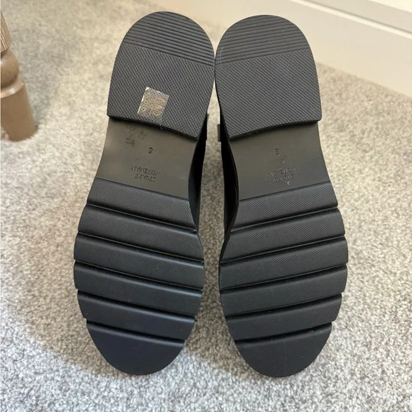 Stuart Weitzman Black Arlo Ankle Boots Size 5 - Picture 5 of 7